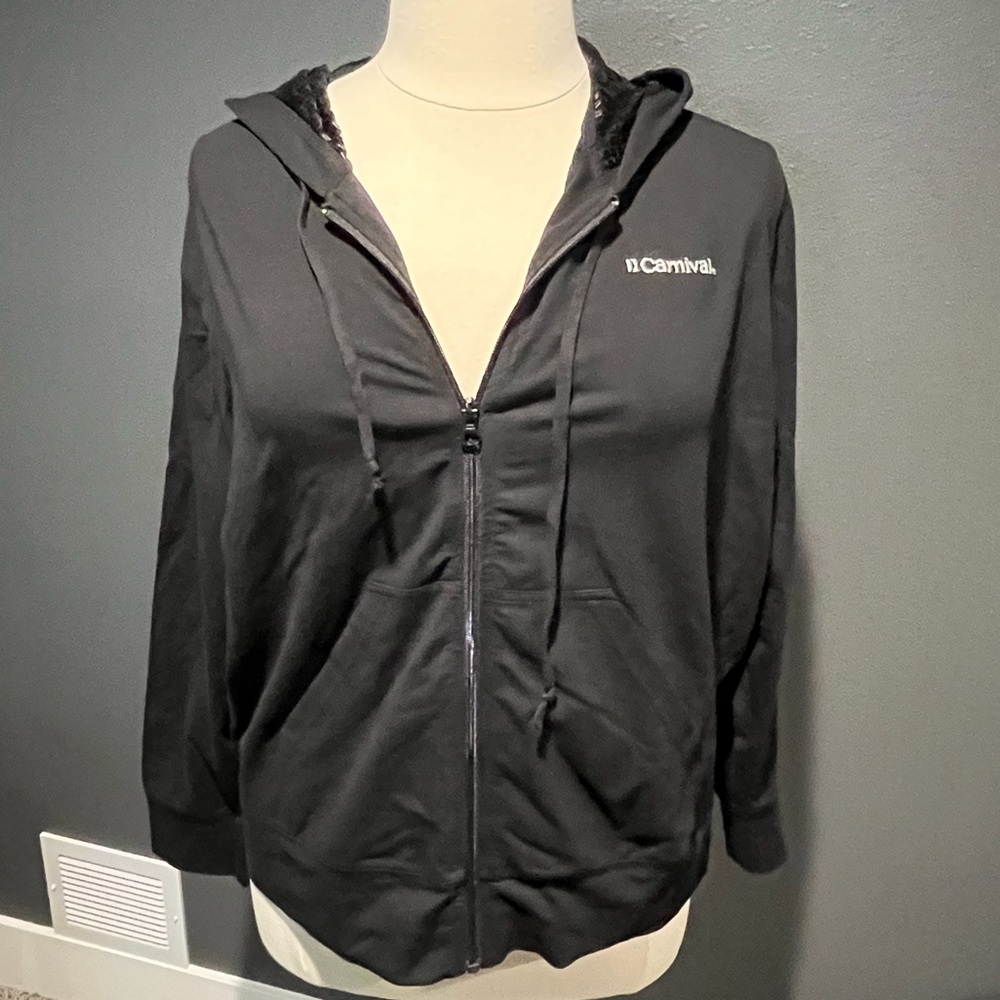Carnival cruise zip lightweight hoodie with sequins XXXL